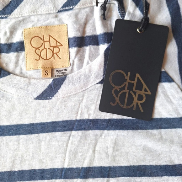 Chaser Striped Cap Sleeve T-Shirt size S - Picture 7 of 7